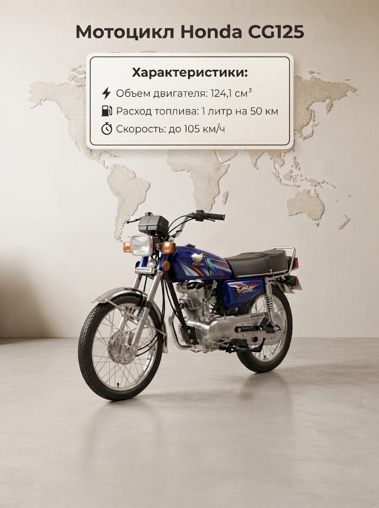Мотоцикл Honda CG125 — фотография 1